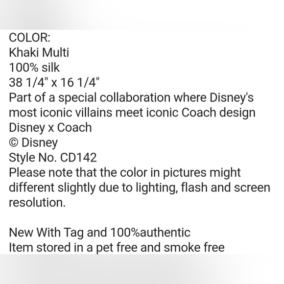 DISNEY × COACH SCARF - Picture 11 of 11